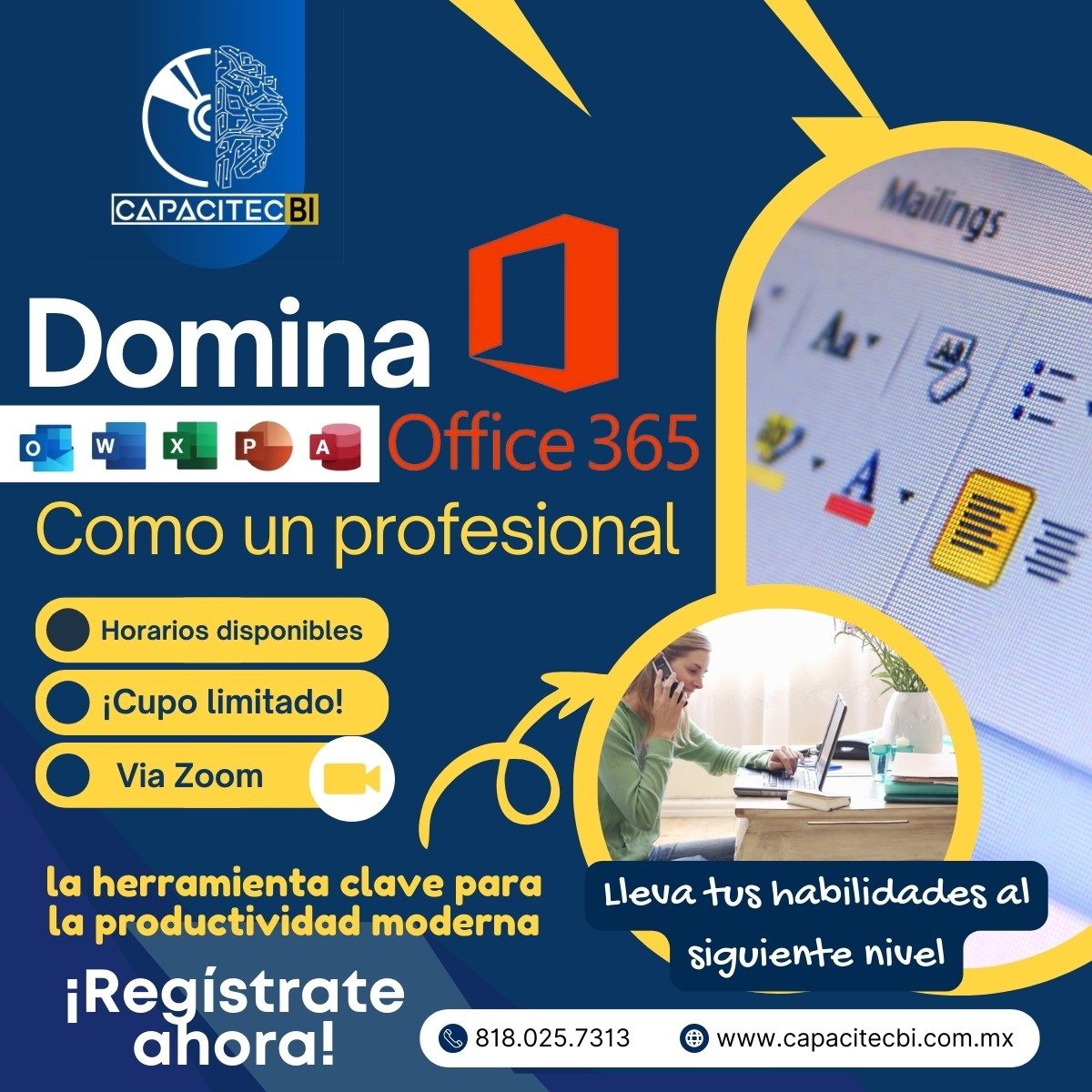 Estudiantes en curso de marketing digital