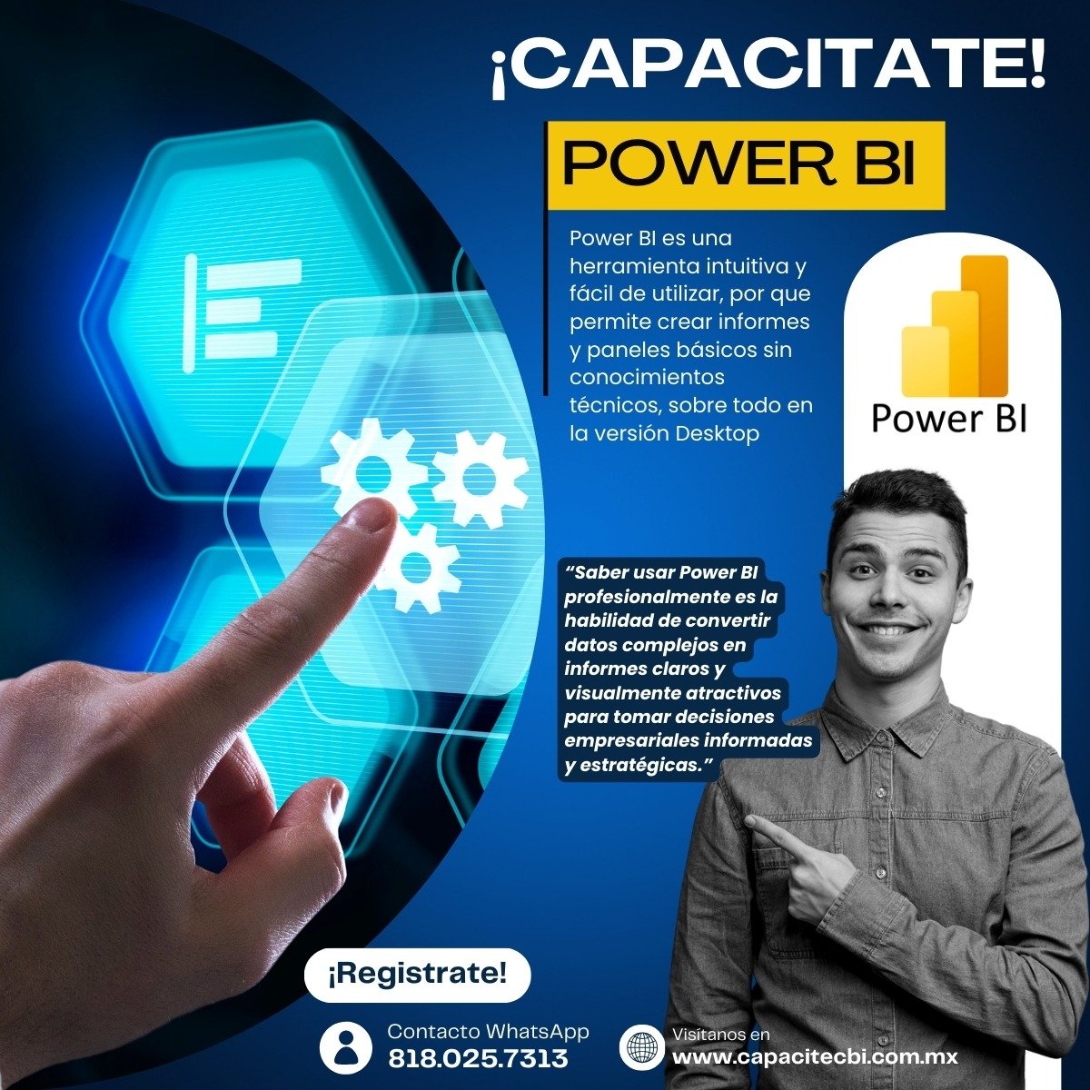 Estudiantes en curso de marketing digital